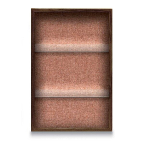 Outdoor Enclosed Combo Board, 48"x36", Satin Frame/Green & Cobalt
